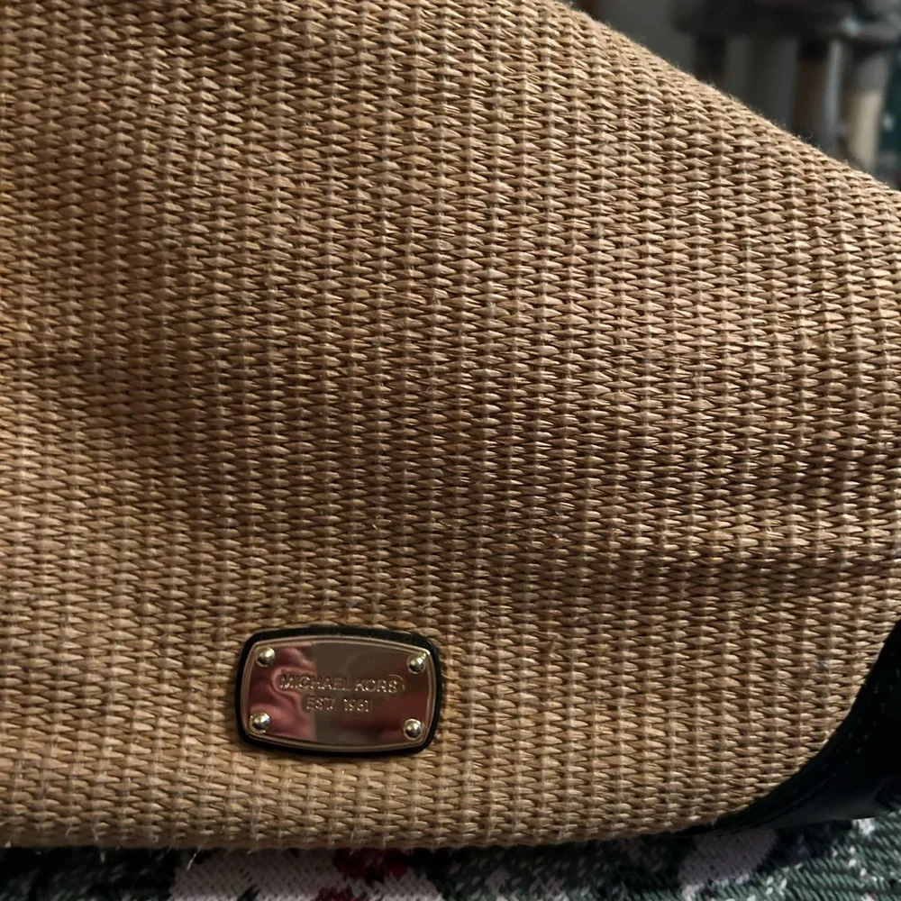 Michael Kors , soft leather, woven shoulder bag.